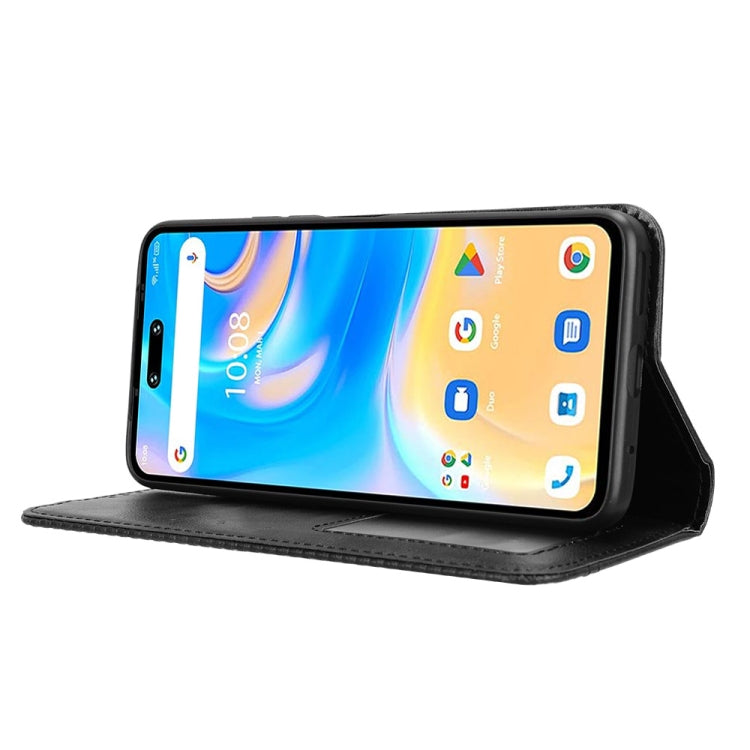 For Umidigi G6 5G Magnetic Buckle Retro Texture Leather Phone Case