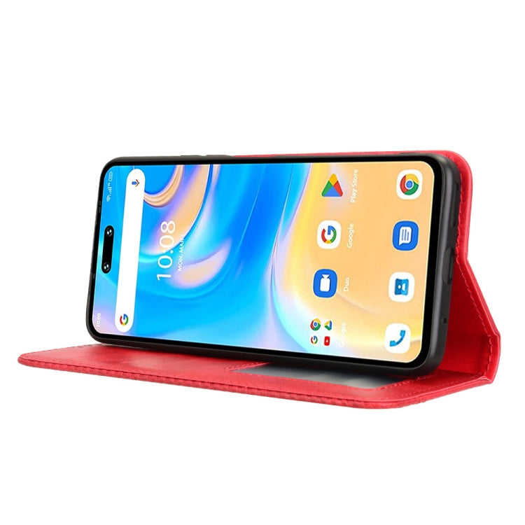 For Umidigi G6 5G Magnetic Buckle Retro Texture Leather Phone Case