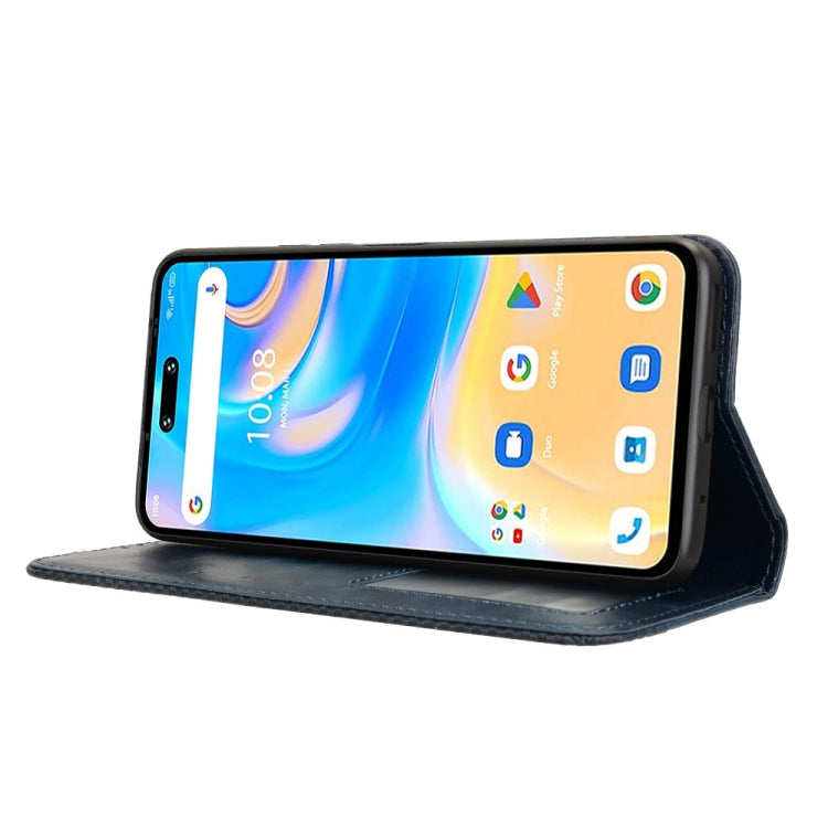 For Umidigi G6 5G Magnetic Buckle Retro Texture Leather Phone Case