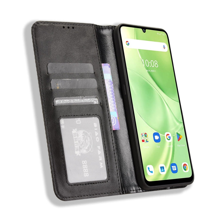 For Umidigi G9 5G Magnetic Buckle Retro Texture Leather Phone Case