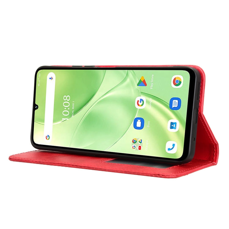 For Umidigi G9 5G Magnetic Buckle Retro Texture Leather Phone Case