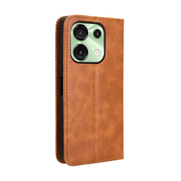For Umidigi G9 5G Magnetic Buckle Retro Texture Leather Phone Case