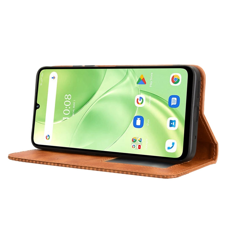 For Umidigi G9 5G Magnetic Buckle Retro Texture Leather Phone Case