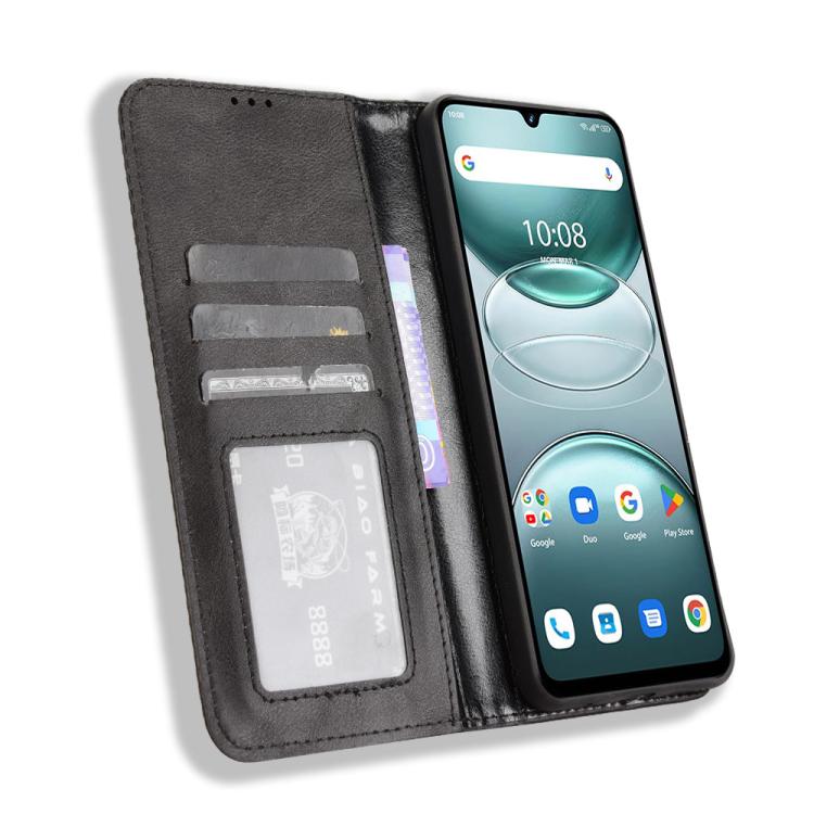 For Umidigi G100 / G100A Magnetic Buckle Retro Texture Leather Phone Case