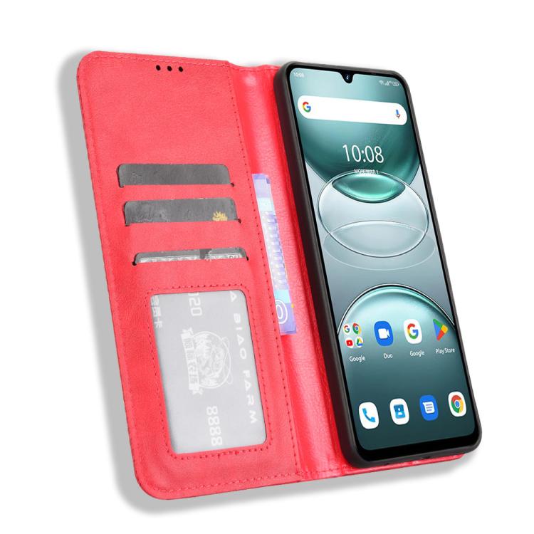 For Umidigi G100 / G100A Magnetic Buckle Retro Texture Leather Phone Case