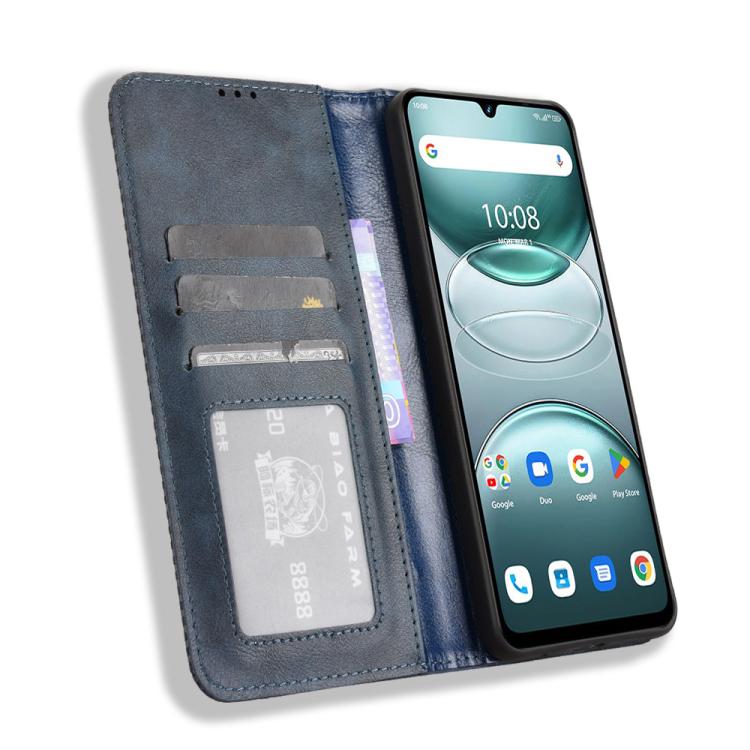 For Umidigi G100 / G100A Magnetic Buckle Retro Texture Leather Phone Case