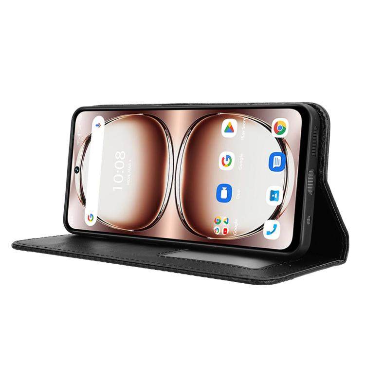 For Umidigi Note 100 / Note 100A Magnetic Buckle Retro Texture Leather Phone Case