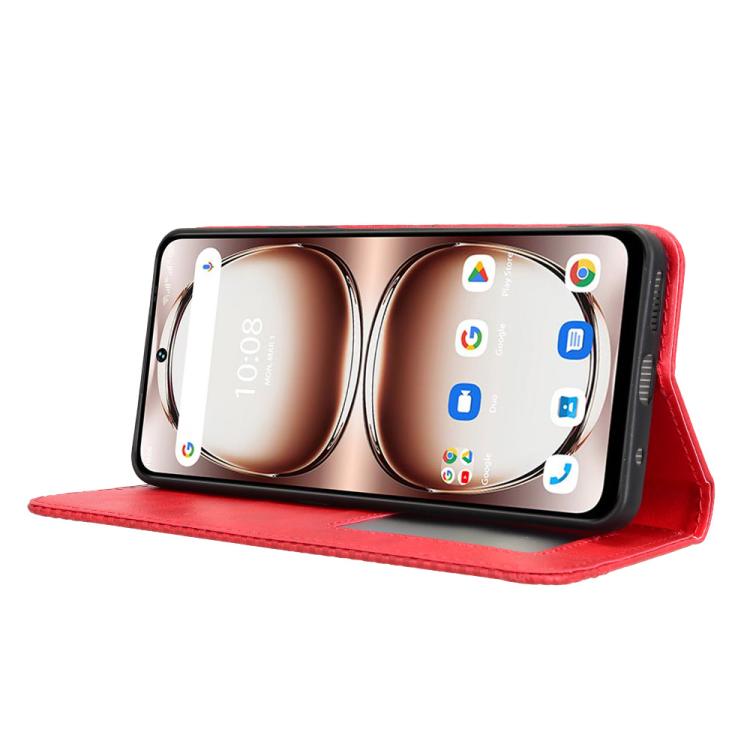 For Umidigi Note 100 / Note 100A Magnetic Buckle Retro Texture Leather Phone Case