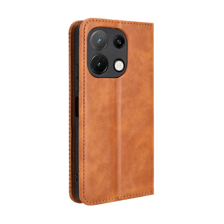 For Umidigi Note 100 / Note 100A Magnetic Buckle Retro Texture Leather Phone Case
