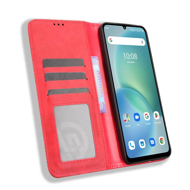For Umidigi G100X 4G / 5G Magnetic Buckle Retro Texture Leather Phone Case