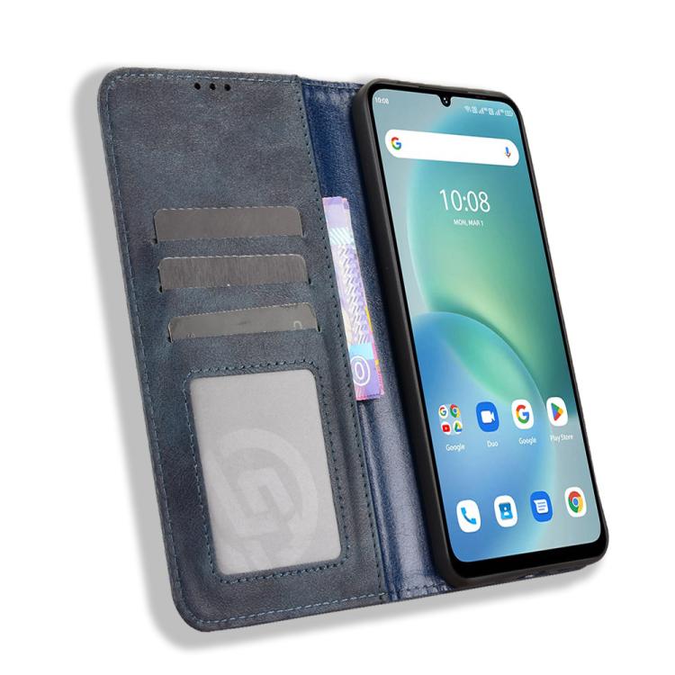 For Umidigi G100X 4G / 5G Magnetic Buckle Retro Texture Leather Phone Case