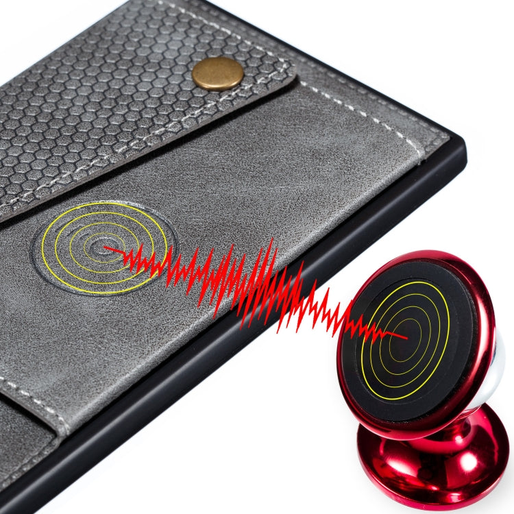 For OPPO Realme 6 Double Buckle PU + TPU Shockproof Magnetic Protective Case with Card Slot & Holder