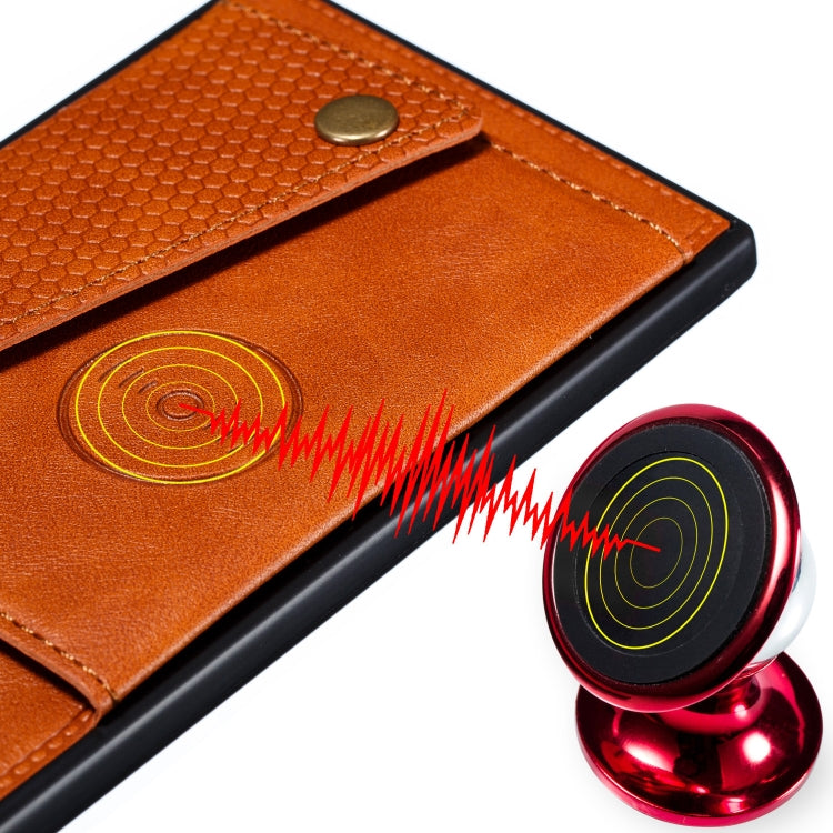 For OPPO Realme 6 Double Buckle PU + TPU Shockproof Magnetic Protective Case with Card Slot & Holder
