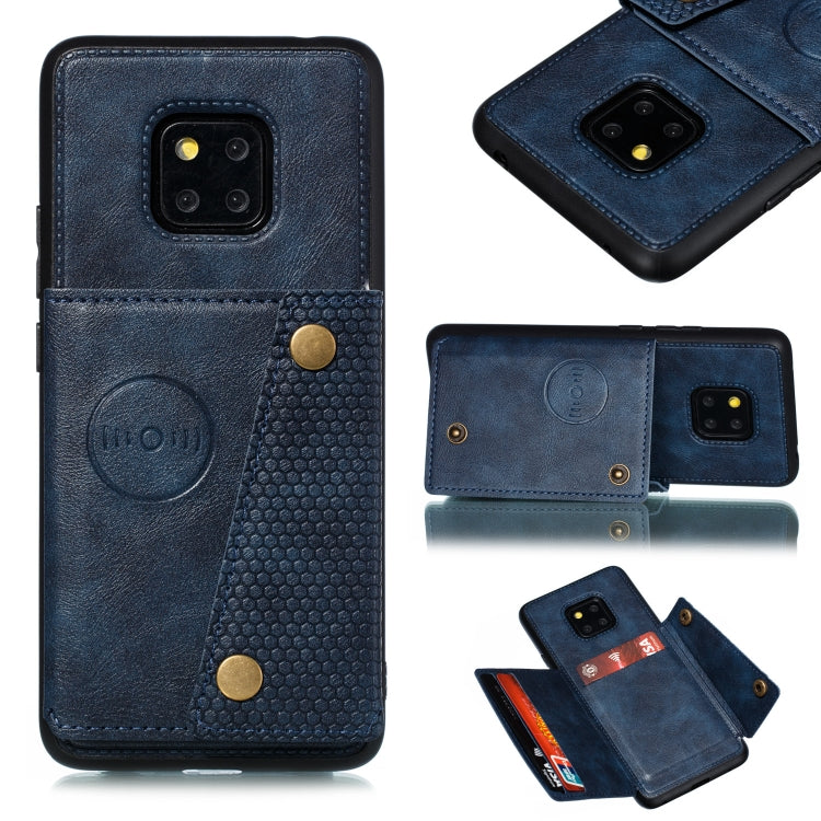 For Xiaomi Redmi 10X 5G Double Buckle PU + TPU Shockproof Magnetic Protective Case with Card Slot & Holder
