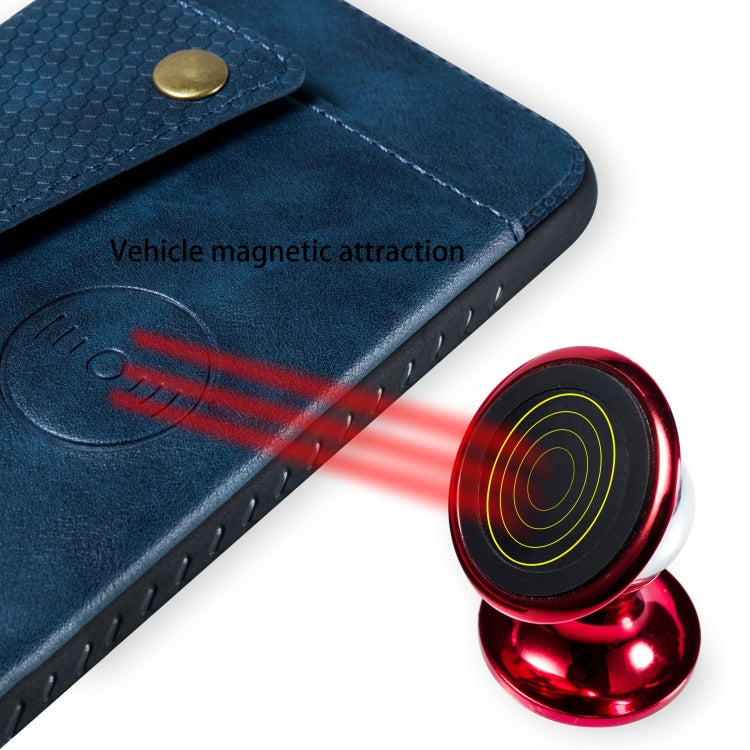For Xiaomi Redmi 10X 5G Double Buckle PU + TPU Shockproof Magnetic Protective Case with Card Slot & Holder