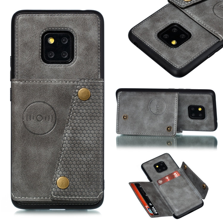 For Xiaomi Redmi 10X 5G Double Buckle PU + TPU Shockproof Magnetic Protective Case with Card Slot & Holder
