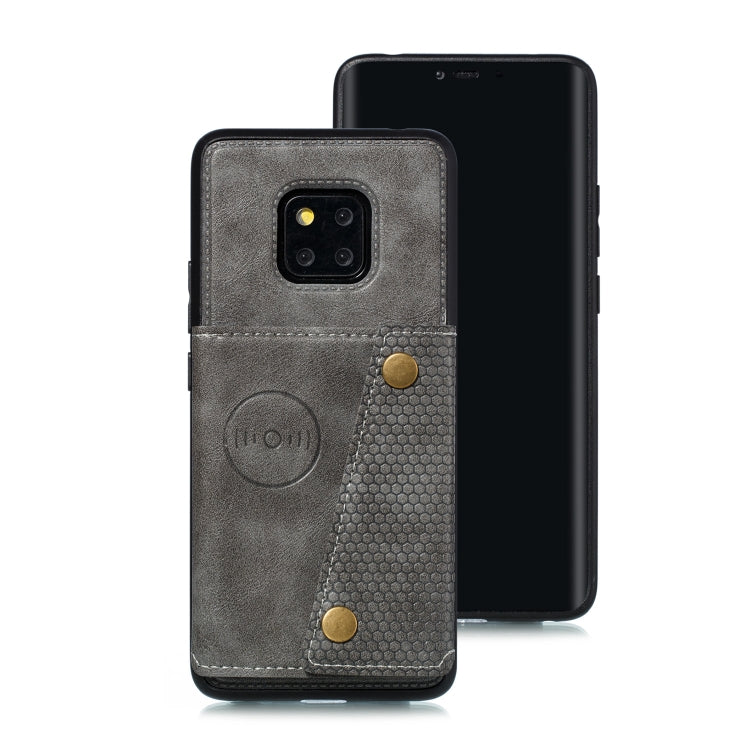 For Xiaomi Redmi 10X 5G Double Buckle PU + TPU Shockproof Magnetic Protective Case with Card Slot & Holder