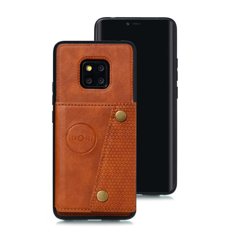 For Xiaomi Redmi 10X 5G Double Buckle PU + TPU Shockproof Magnetic Protective Case with Card Slot & Holder