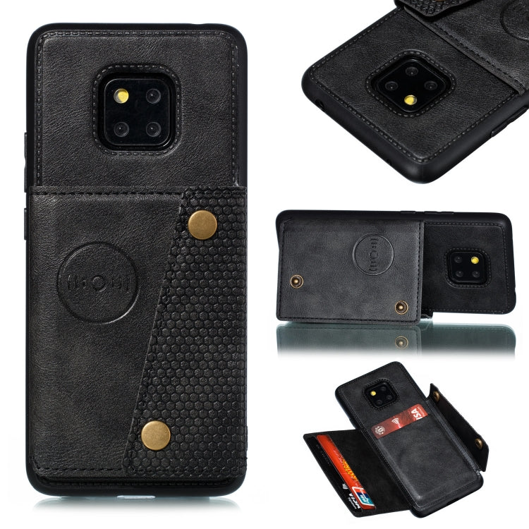 For Xiaomi Redmi 10X 5G Double Buckle PU + TPU Shockproof Magnetic Protective Case with Card Slot & Holder