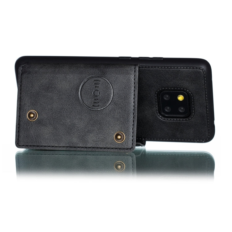 For Xiaomi Redmi 10X 5G Double Buckle PU + TPU Shockproof Magnetic Protective Case with Card Slot & Holder