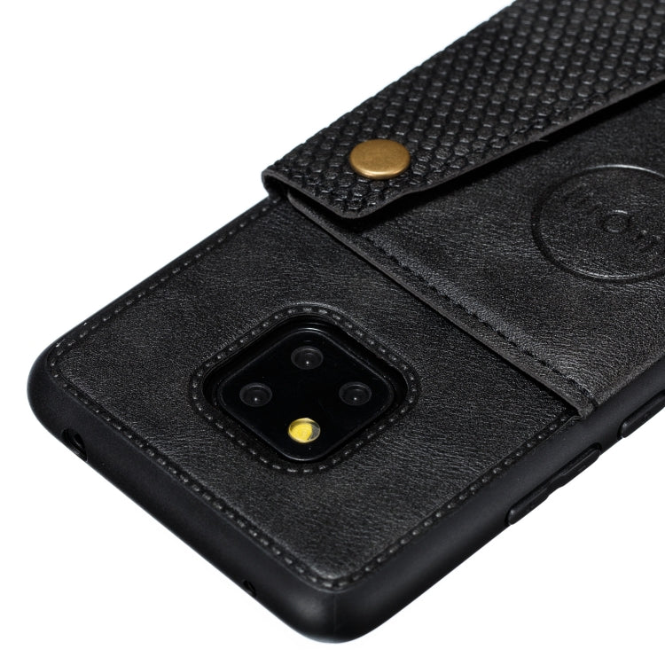 For Xiaomi Redmi 10X 5G Double Buckle PU + TPU Shockproof Magnetic Protective Case with Card Slot & Holder