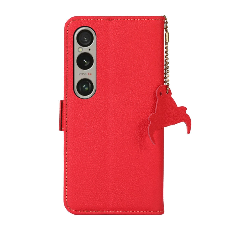 For Sony Xperia 1 VI Side-Magnetic TJ Genuine Leather RFID Phone Case