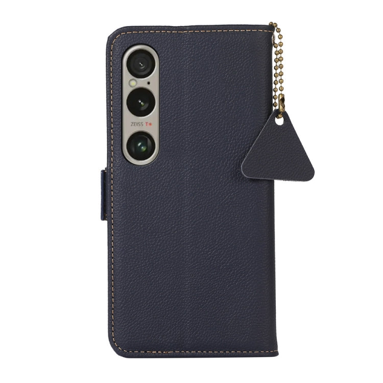 For Sony Xperia 1 VI Side-Magnetic TJ Genuine Leather RFID Phone Case