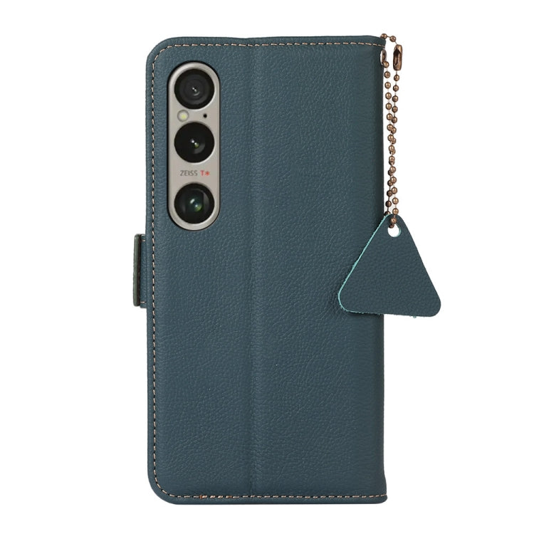 For Sony Xperia 1 VI Side-Magnetic TJ Genuine Leather RFID Phone Case