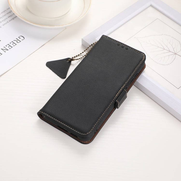 For Sony Xperia 10 VI Side-Magnetic TJ Genuine Leather RFID Phone Case