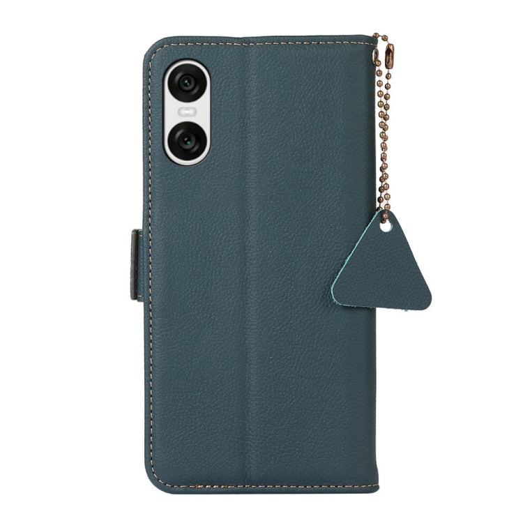 For Sony Xperia 10 VI Side-Magnetic TJ Genuine Leather RFID Phone Case