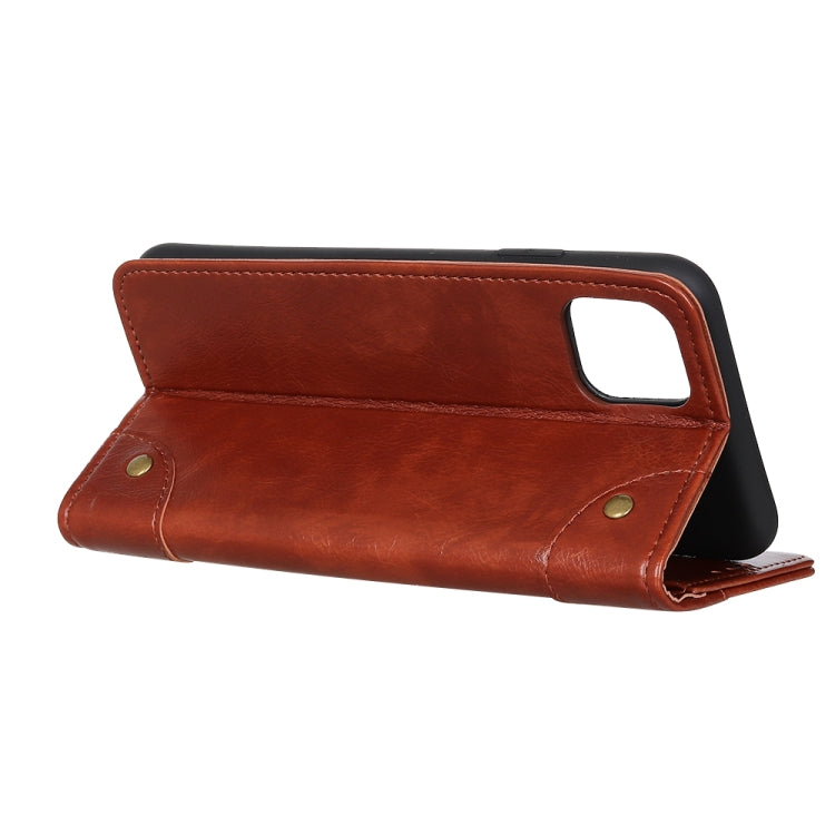 For OPPO Realme C11 Copper Buckle Nappa Texture Horizontal Flip Leather Case with Holder & Card Slots & Wallet