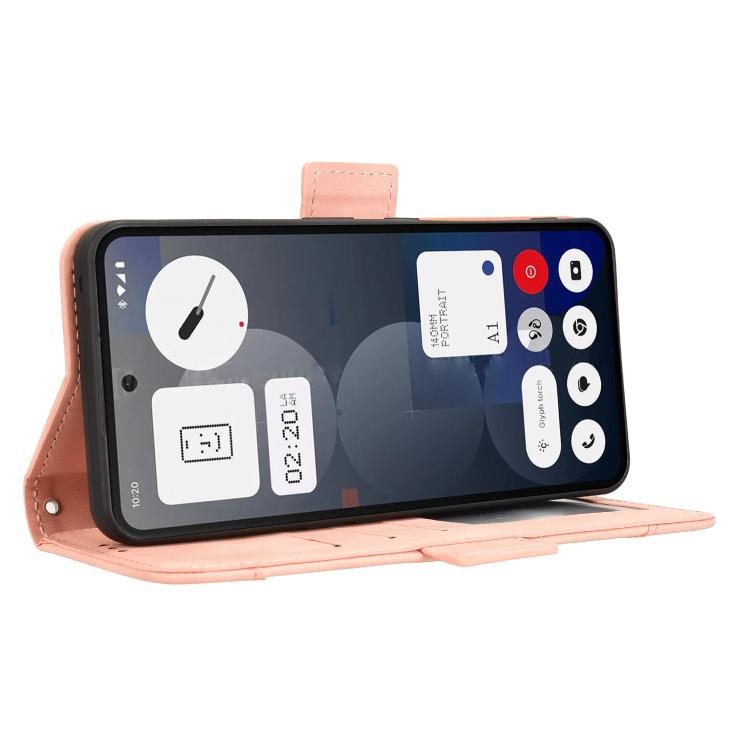 For Nothing Phone 3a Pro Skin Feel Calf Texture Card Slots Leather Phone Case