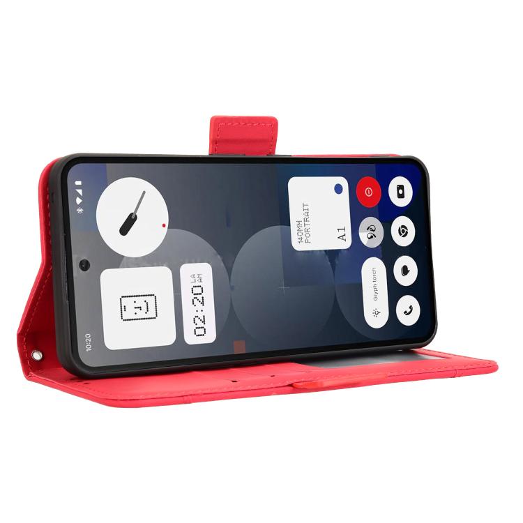 For Nothing Phone 3a Pro Skin Feel Calf Texture Card Slots Leather Phone Case