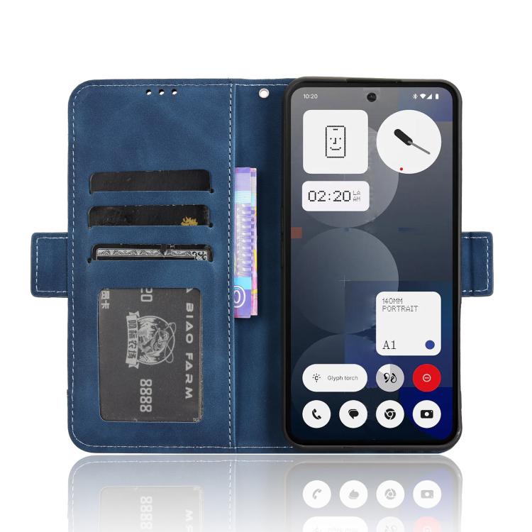 For Nothing Phone 3a Pro Skin Feel Calf Texture Card Slots Leather Phone Case