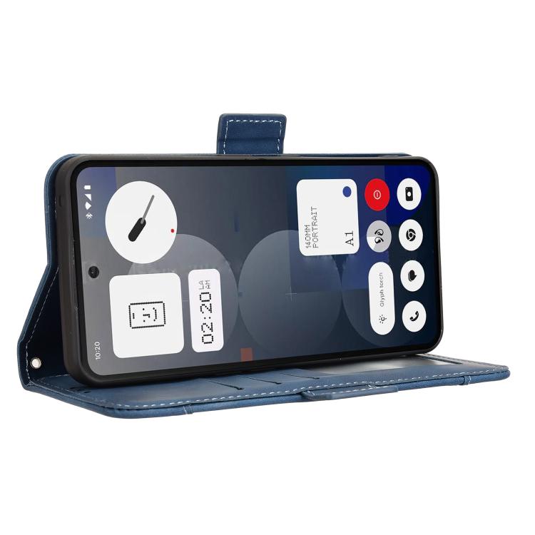 For Nothing Phone 3a Pro Skin Feel Calf Texture Card Slots Leather Phone Case