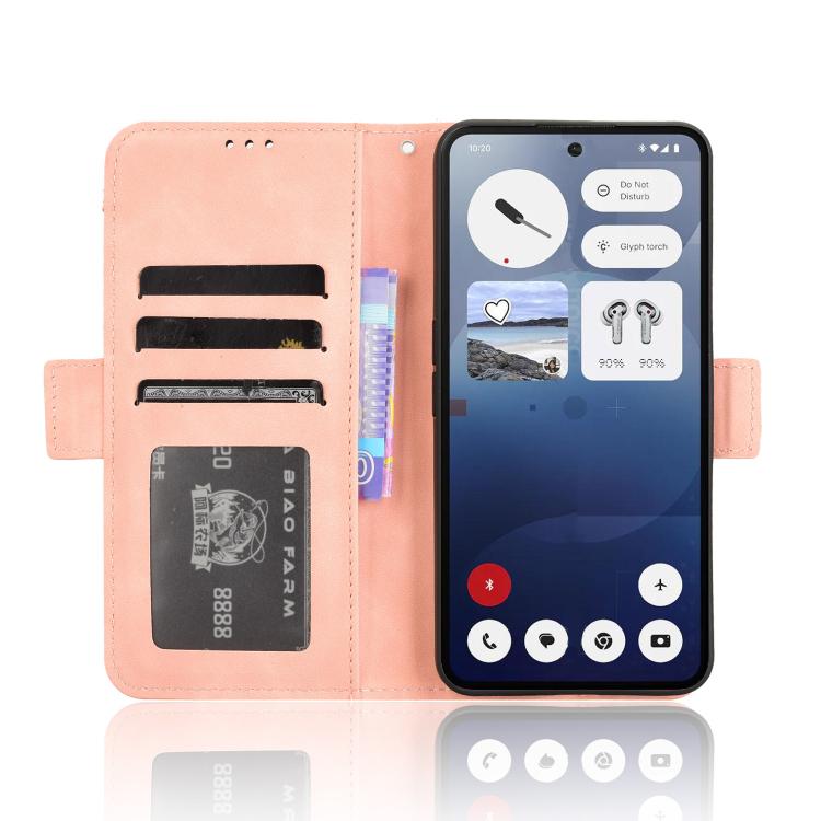 For Nothing Phone 3a Skin Feel Calf Texture Card Slots Leather Phone Case
