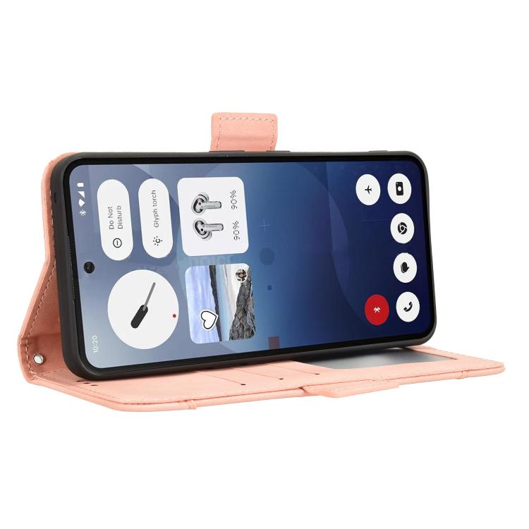 For Nothing Phone 3a Skin Feel Calf Texture Card Slots Leather Phone Case