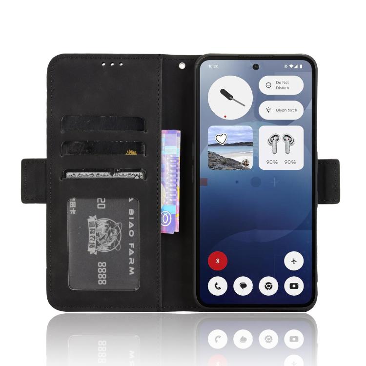 For Nothing Phone 3a Skin Feel Calf Texture Card Slots Leather Phone Case