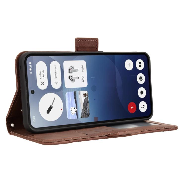 For Nothing Phone 3a Skin Feel Calf Texture Card Slots Leather Phone Case