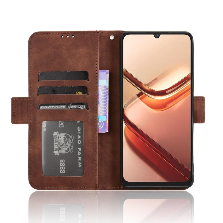 For Doogee Note 58 / Note 58 Pro Skin Feel Calf Texture Card Slots Leather Phone Case