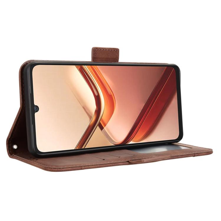 For Doogee Note 58 / Note 58 Pro Skin Feel Calf Texture Card Slots Leather Phone Case
