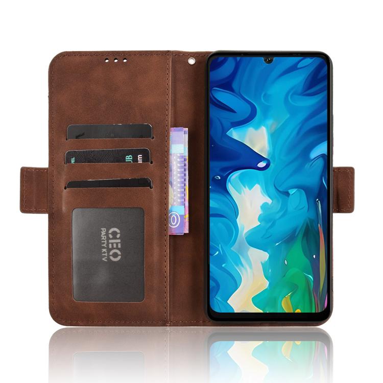 For Doogee Note 59 / Note 59 Pro Skin Feel Calf Texture Card Slots Leather Phone Case