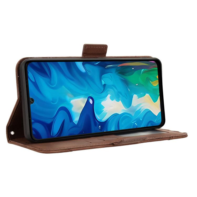 For Doogee Note 59 / Note 59 Pro Skin Feel Calf Texture Card Slots Leather Phone Case
