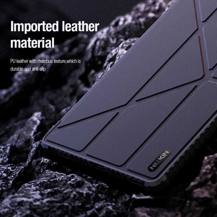 For Samsung Galaxy Tab S10 FE NILLKIN Bumper Pro Multi-angle Folding Style Tablet Leather Case