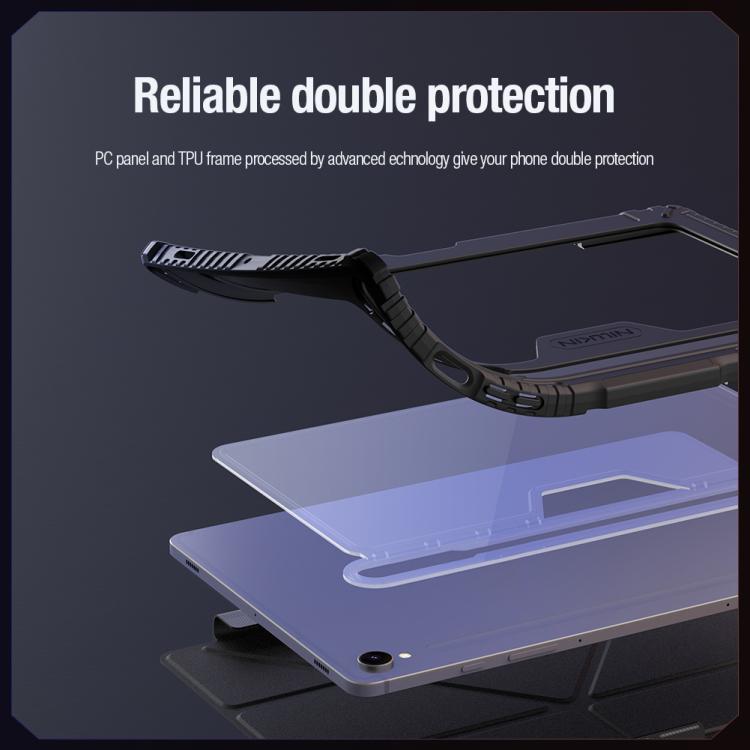 For Samsung Galaxy Tab S10 FE NILLKIN Bumper Pro Multi-angle Folding Style Tablet Leather Case
