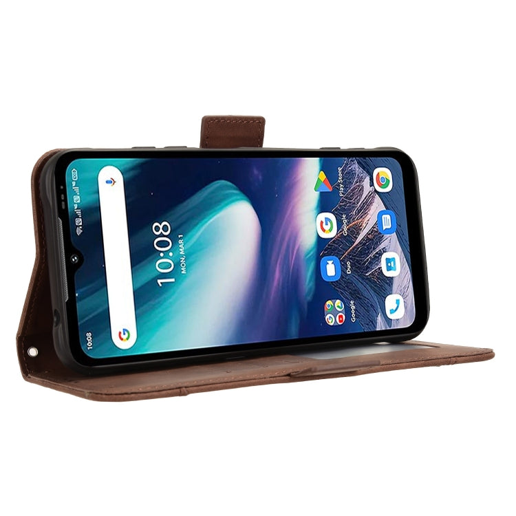 For Umidigi Bison X20 Skin Feel Calf Texture Card Slots Leather Phone Case