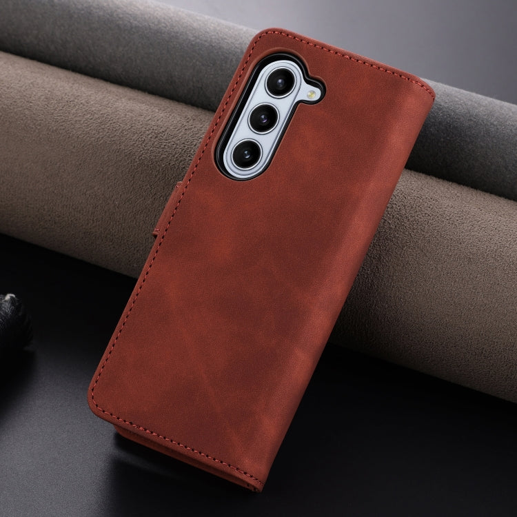 For Samsung Galaxy Z Fold6 5G AZNS Skin Feel Calf Texture Flip Leather Phone Case