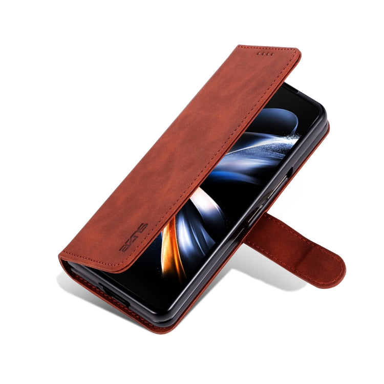 For Samsung Galaxy Z Fold6 5G AZNS Skin Feel Calf Texture Flip Leather Phone Case