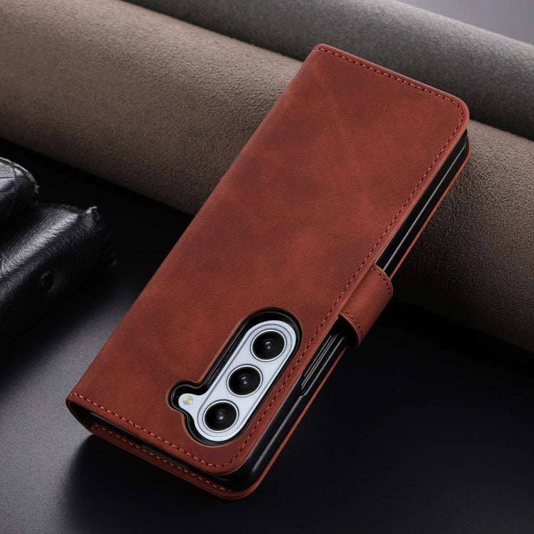 For Samsung Galaxy Z Fold6 5G AZNS Skin Feel Calf Texture Flip Leather Phone Case
