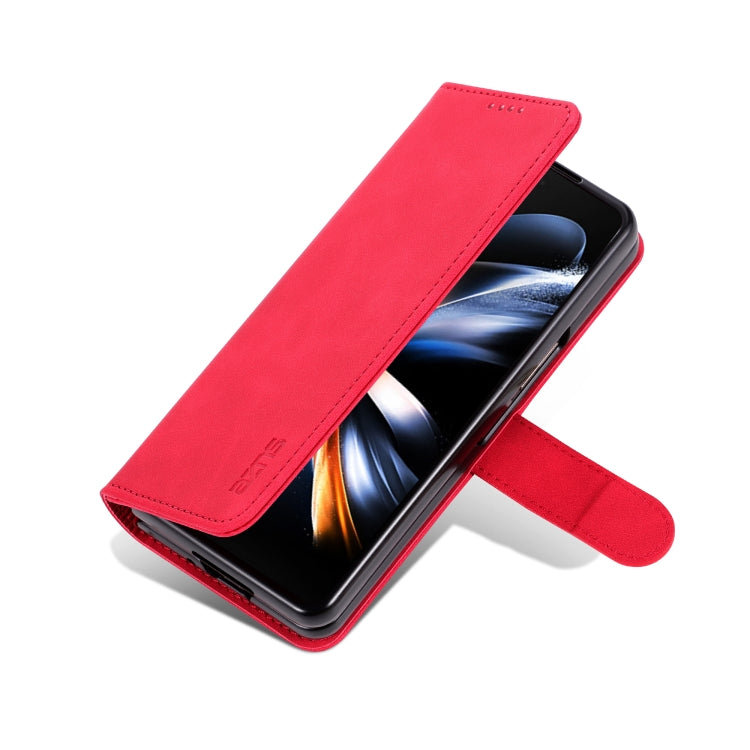 For Samsung Galaxy Z Fold6 5G AZNS Skin Feel Calf Texture Flip Leather Phone Case